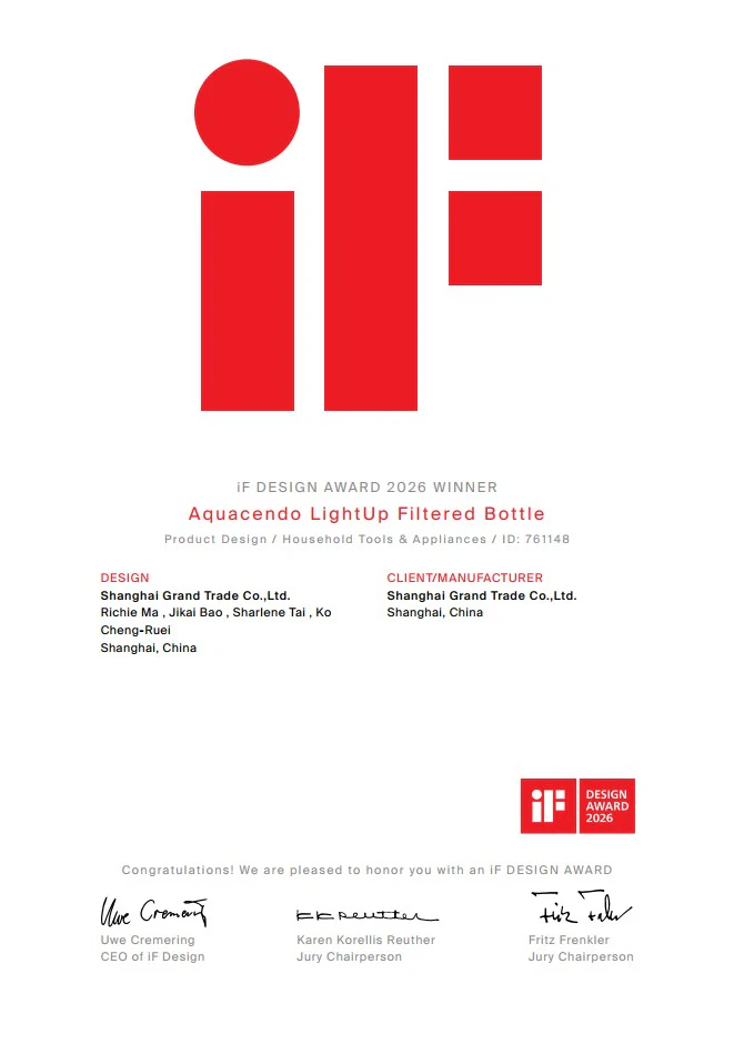iF Design Award 2026 Cert